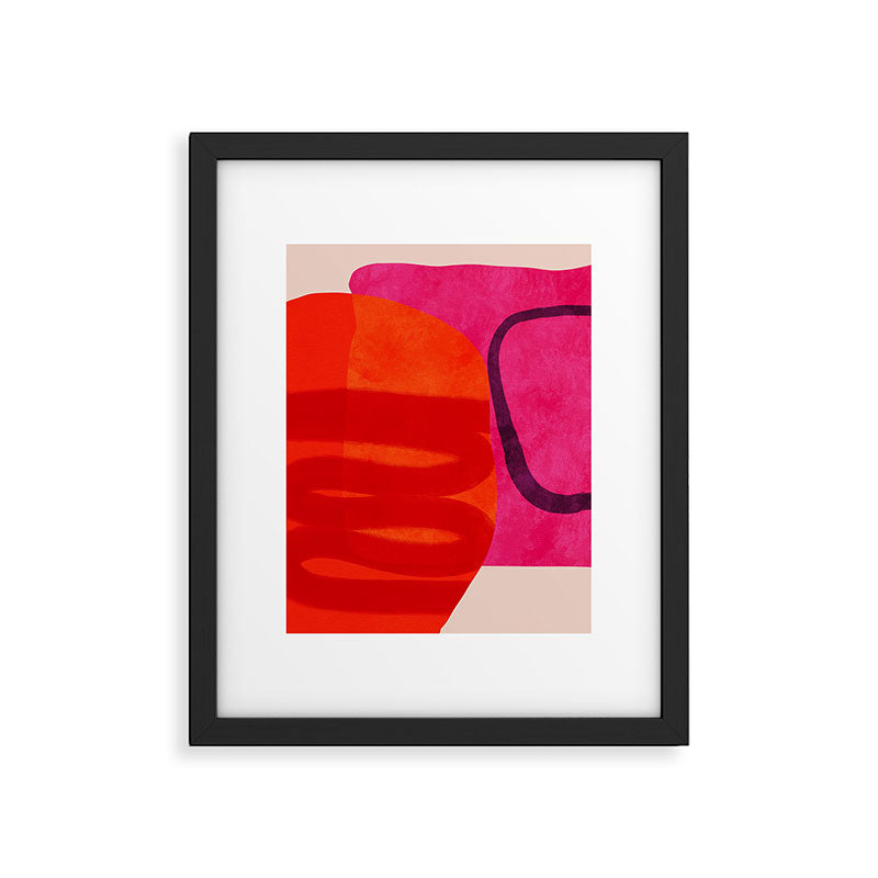 relations - shapes minimal painting abstract Framed Art Print Gallery Image 5