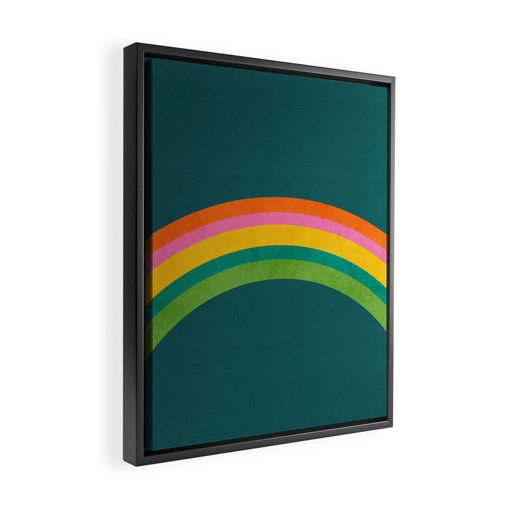 retro arc Framed Canvas Print Gallery Image 2
