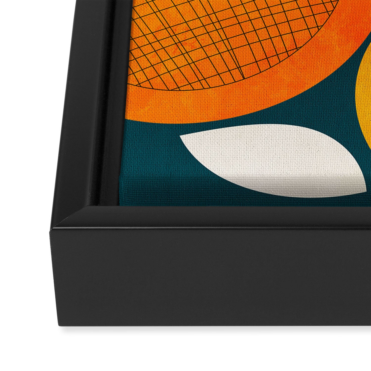 Retro Fruits minimal 2 Framed Canvas Print Gallery Image 3