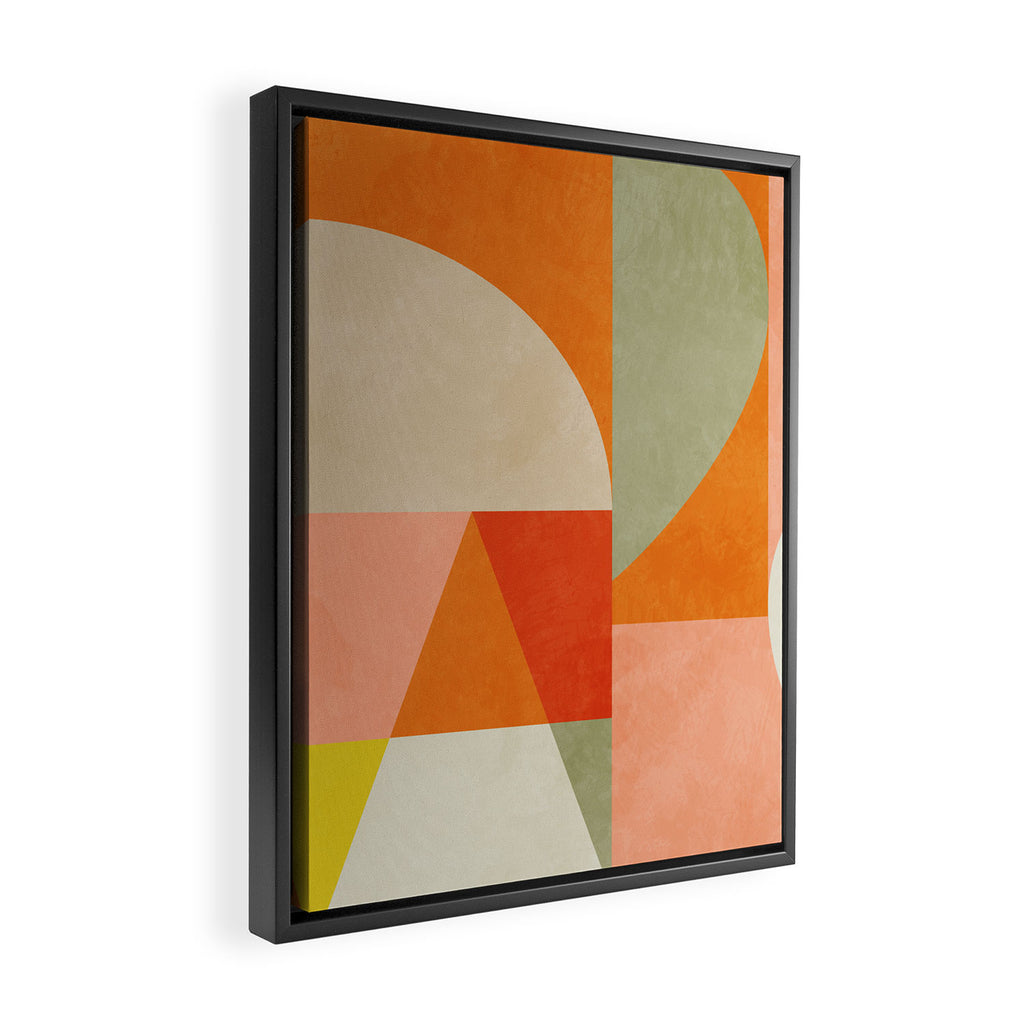 retro mid mod 4 Framed Canvas Print Gallery Image 2