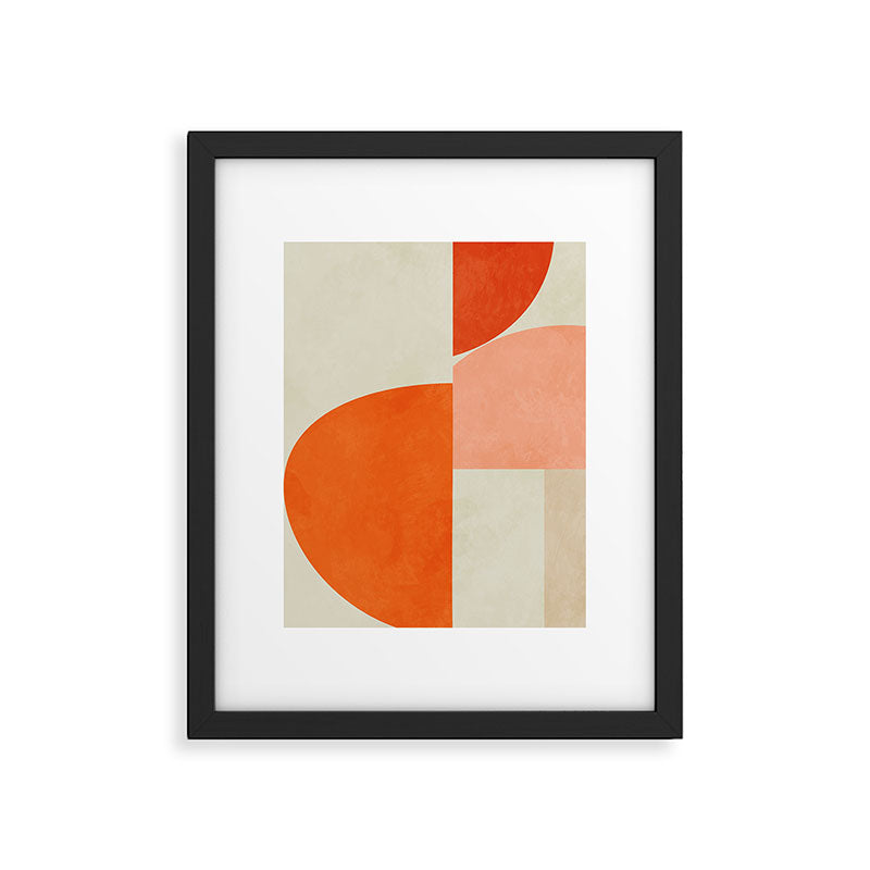 retro mid mod Framed Art Print Gallery Image 5