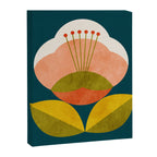 retro midcentury flower Canvas Print Gallery Image 8
