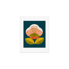 retro midcentury flower Art Print Gallery Image 1
