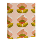 retro midcentury flower pink Canvas Print Gallery Image 8