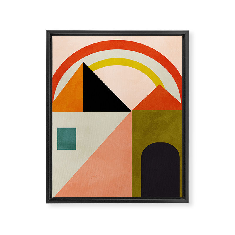 retro minimal 4 Framed Canvas Print Gallery Image 6