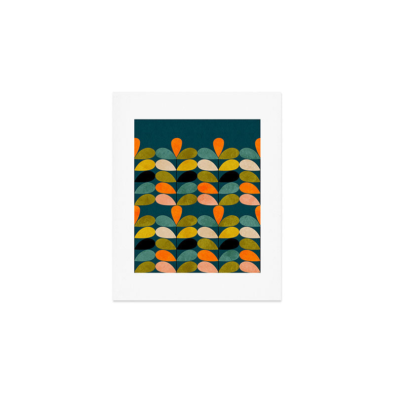 retro minimal floral Art Print Gallery Image 1