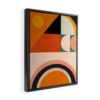 retro minimal geometric 1 Framed Canvas Print Gallery Image 2