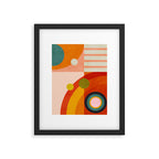 retro minimal geometric 2 Framed Art Print Gallery Image 5