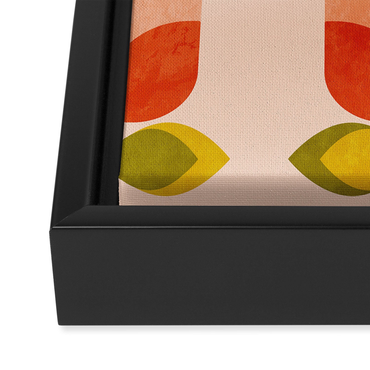 retro tulips midcentury Framed Canvas Print Gallery Image 3