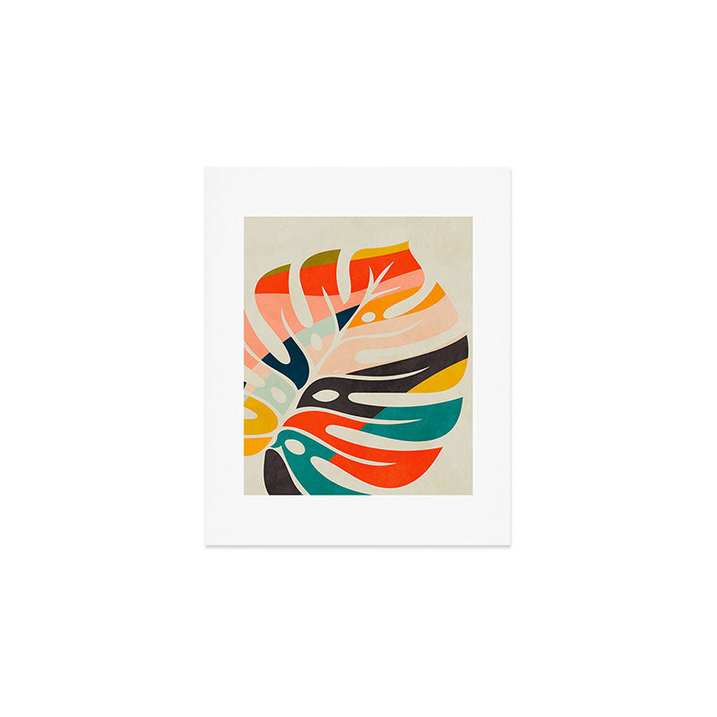 shape leaf modern mid century Art Print Gallery Image 1