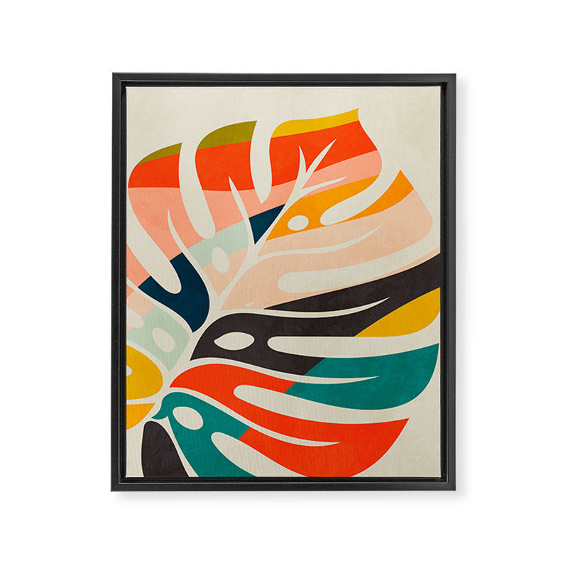 shape leaf modern mid century Framed Canvas Print Gallery Image 8