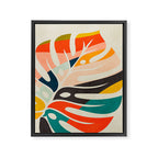 shape leaf modern mid century Framed Canvas Print Gallery Image 8