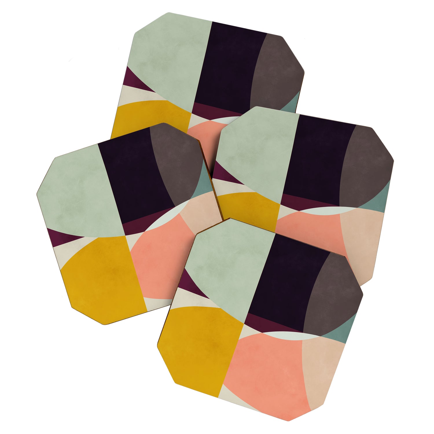 shapes abstract Coaster Gallery Image 1