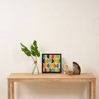 shapes abstract II Framed Canvas Print Gallery Image 3