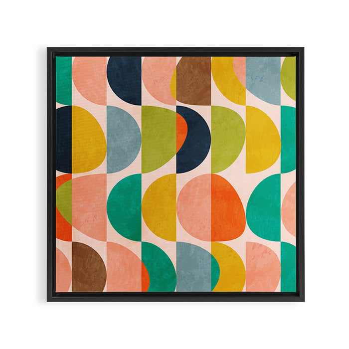 shapes abstract II Framed Canvas Print Gallery Image 1