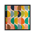 shapes abstract II Framed Canvas Print Gallery Image 3