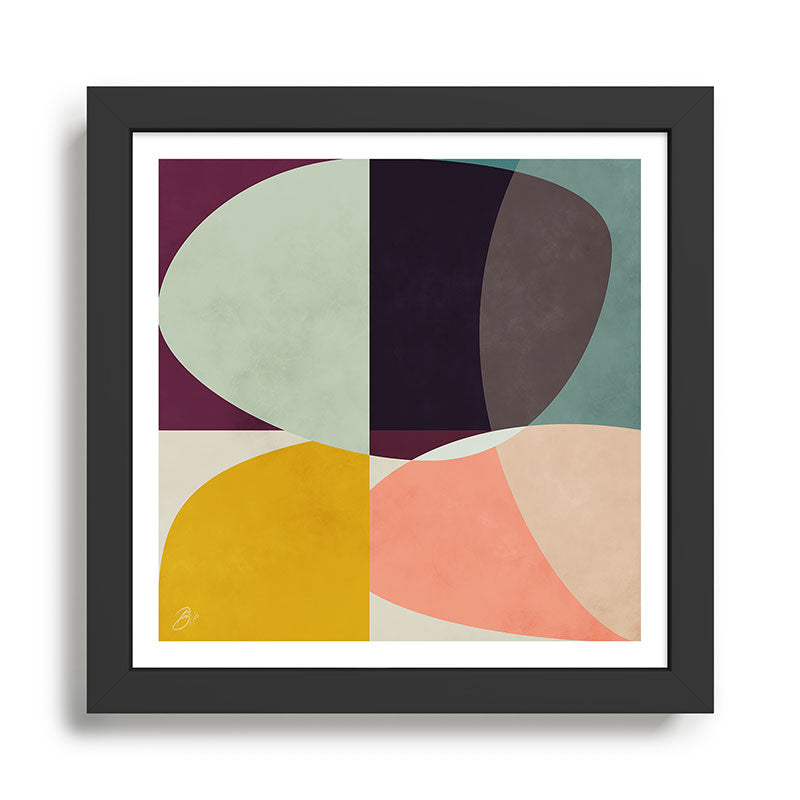 shapes abstract Framed Art Print Gallery Image 1