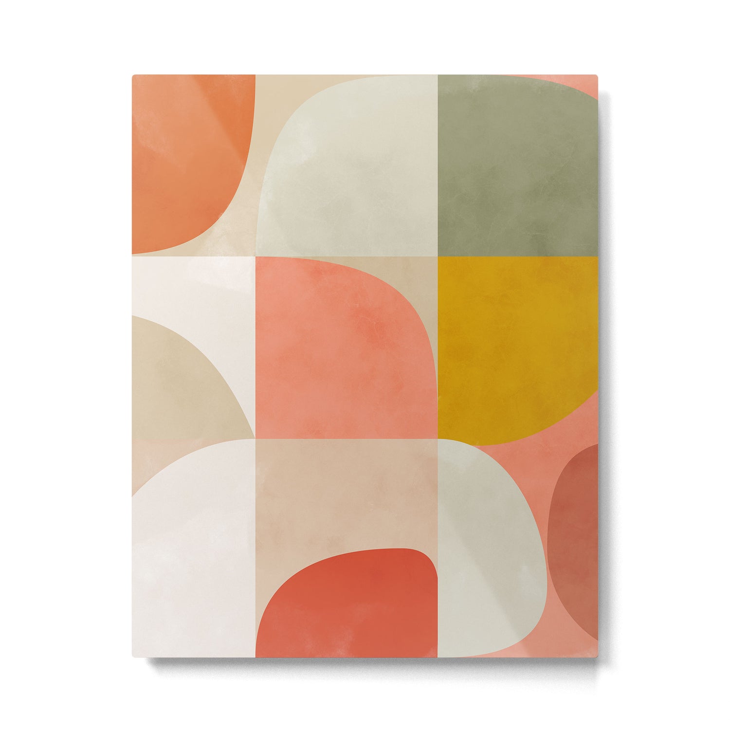 Shapes abstract pastel II Metal Print Gallery Image 6