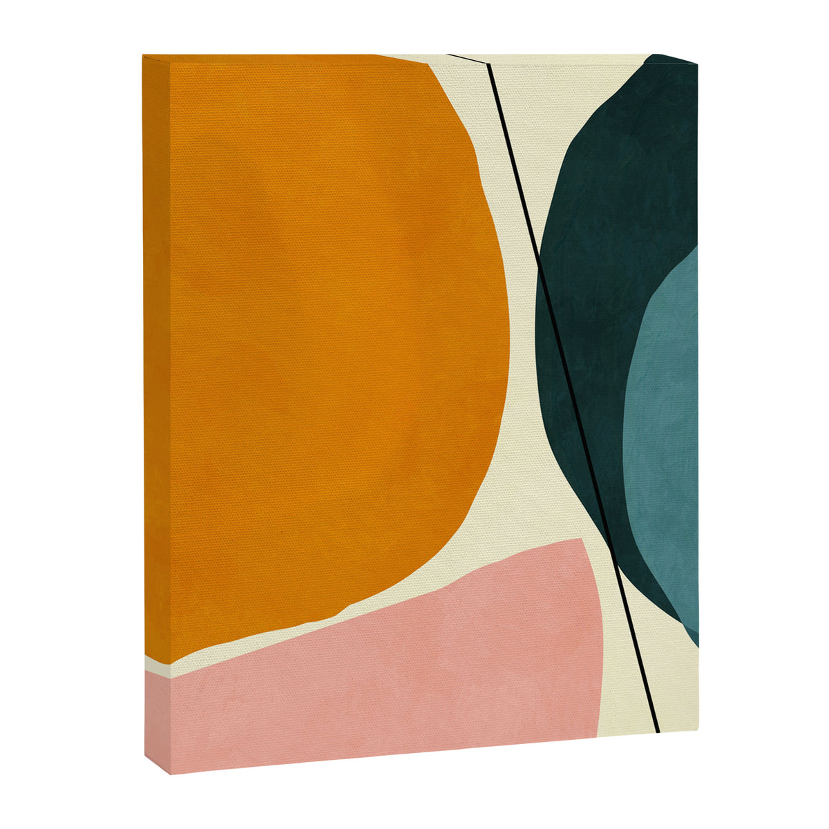 shapes geometric minimal painting abstract Canvas Print Gallery Image 8