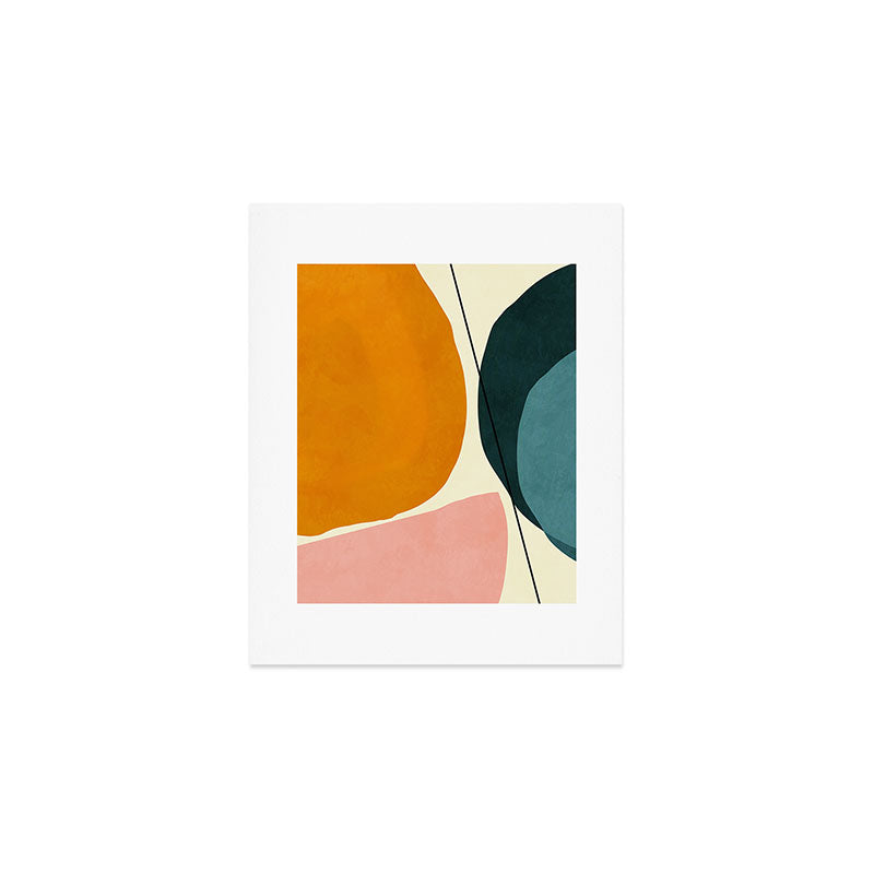 shapes geometric minimal painting abstract Art Print Gallery Image 1
