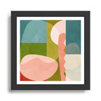 shapes geometry art mid century Framed Art Print Gallery Image 1