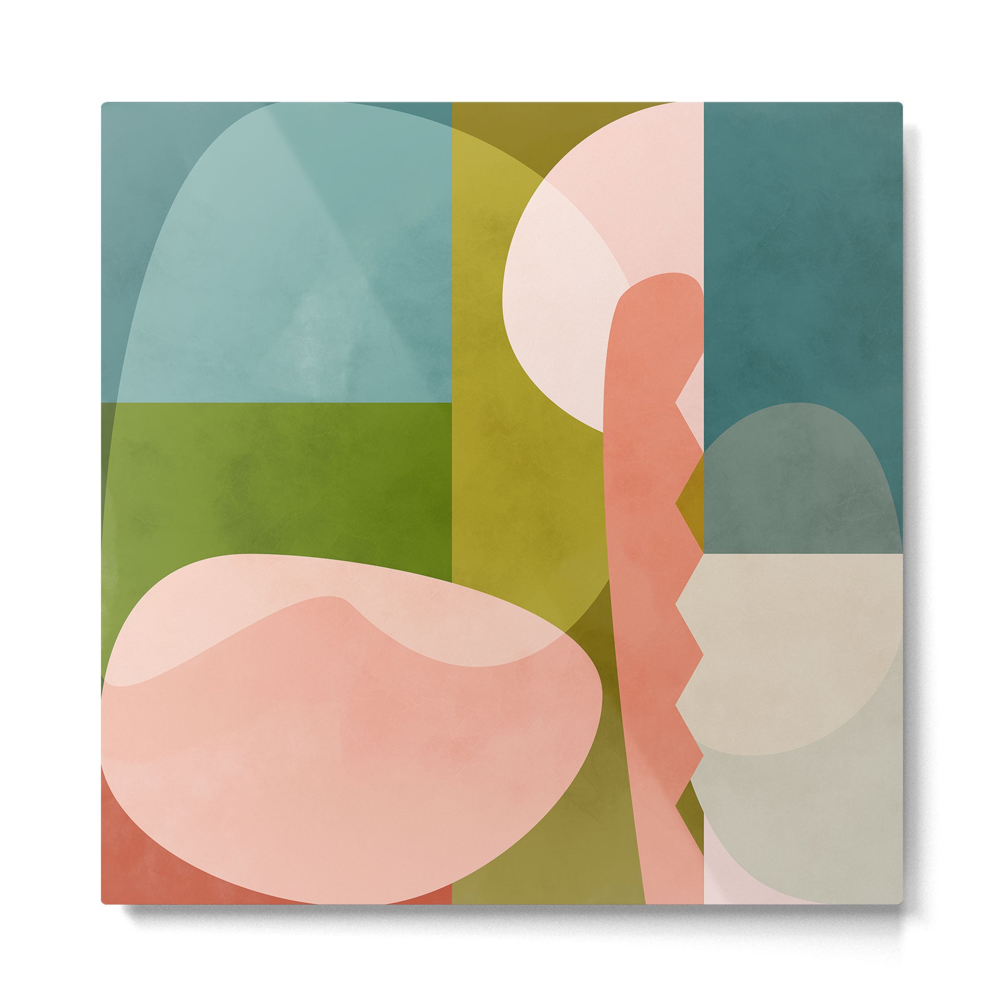 shapes geometry art mid century Metal Print Gallery Image 2