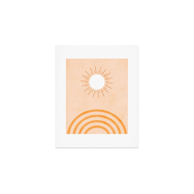 shapes geometry sun minimal abstract Art Print Gallery Image 1