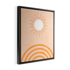 shapes geometry sun minimal abstract Framed Canvas Print Gallery Image 2