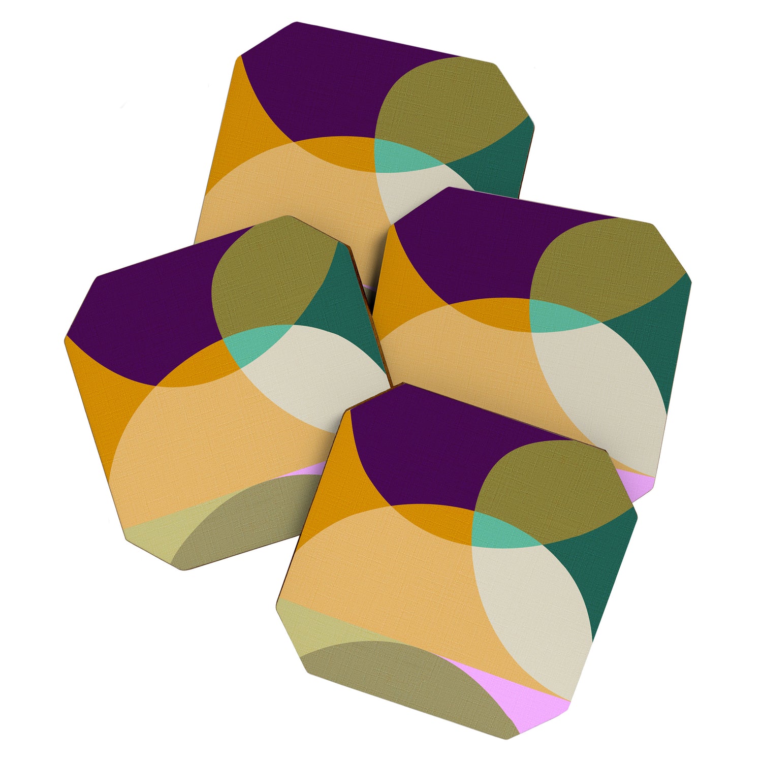 shapes mid century autumn 21 2 Coaster Gallery Image 1