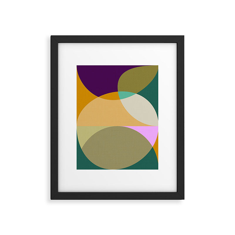 shapes mid century autumn 21 2 Framed Art Print Gallery Image 5