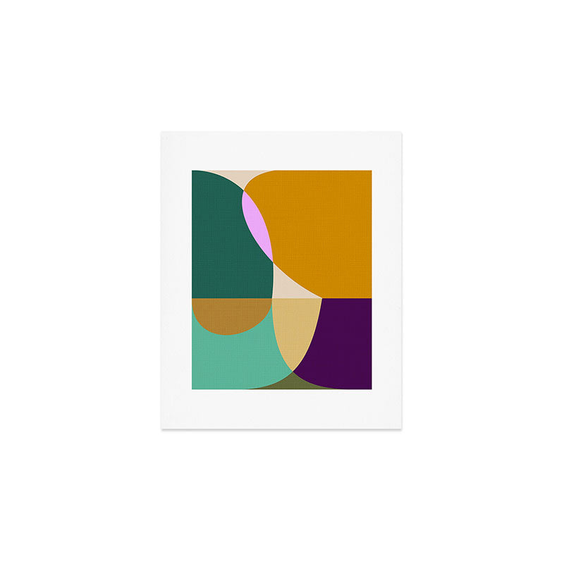 shapes mid century autumn 21 Art Print Gallery Image 1