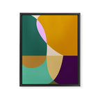 shapes mid century autumn 21 Framed Canvas Print Gallery Image 6