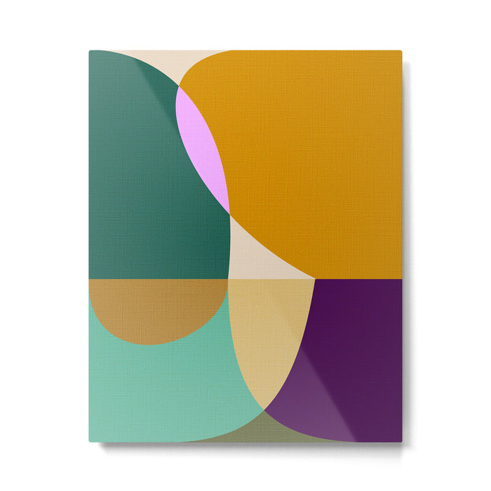 shapes mid century autumn 21 Metal Print Gallery Image 1
