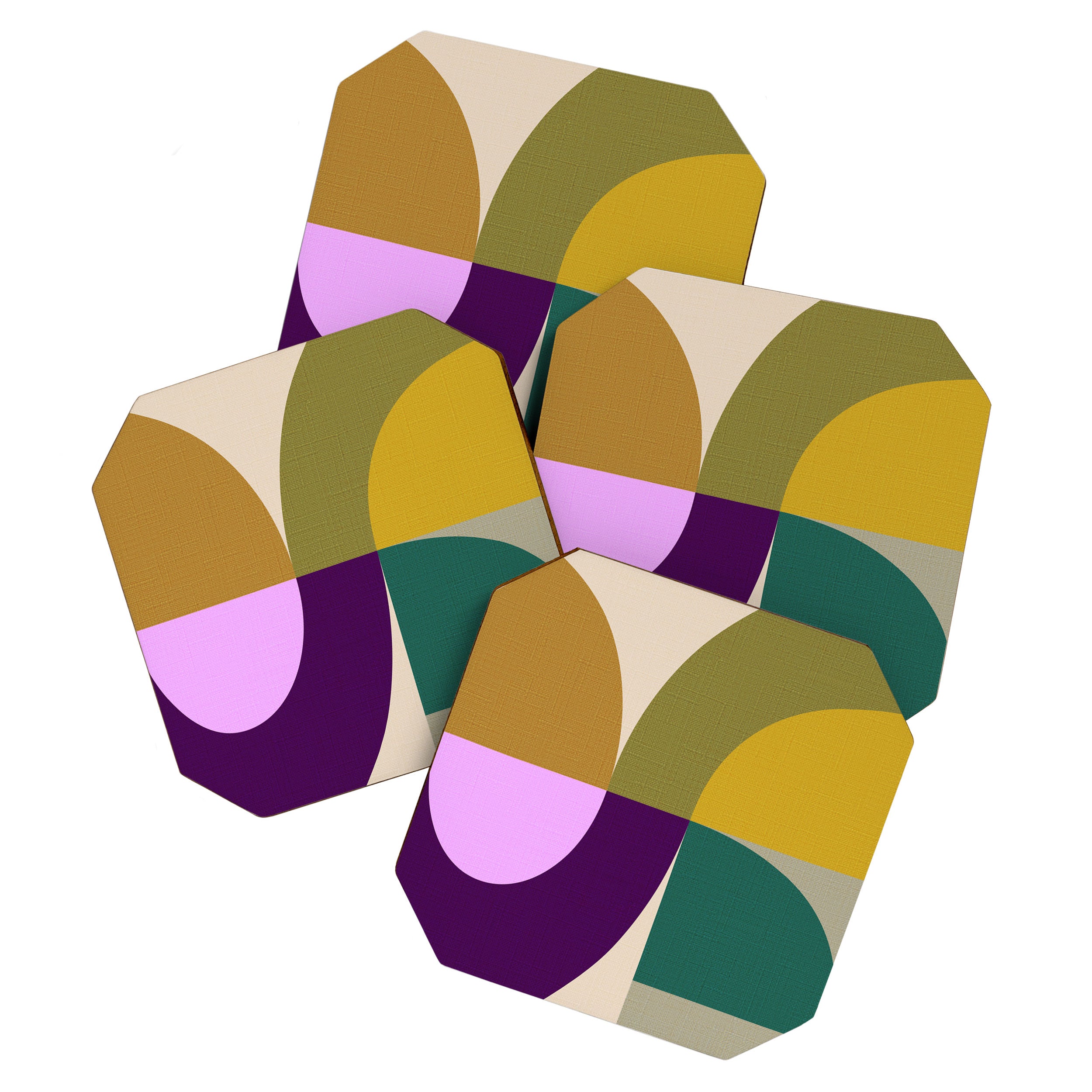 shapes mid century fall 21 Coaster Gallery Image 1