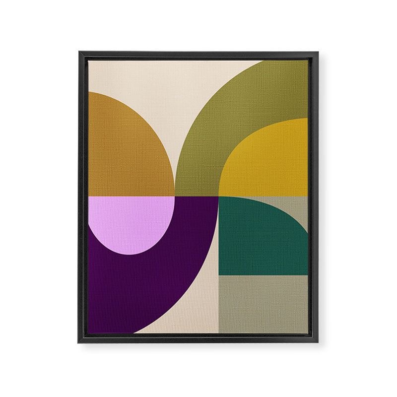 shapes mid century fall 21 Framed Canvas Print Gallery Image 6