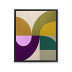 shapes mid century fall 21 Framed Canvas Print Gallery Image 6