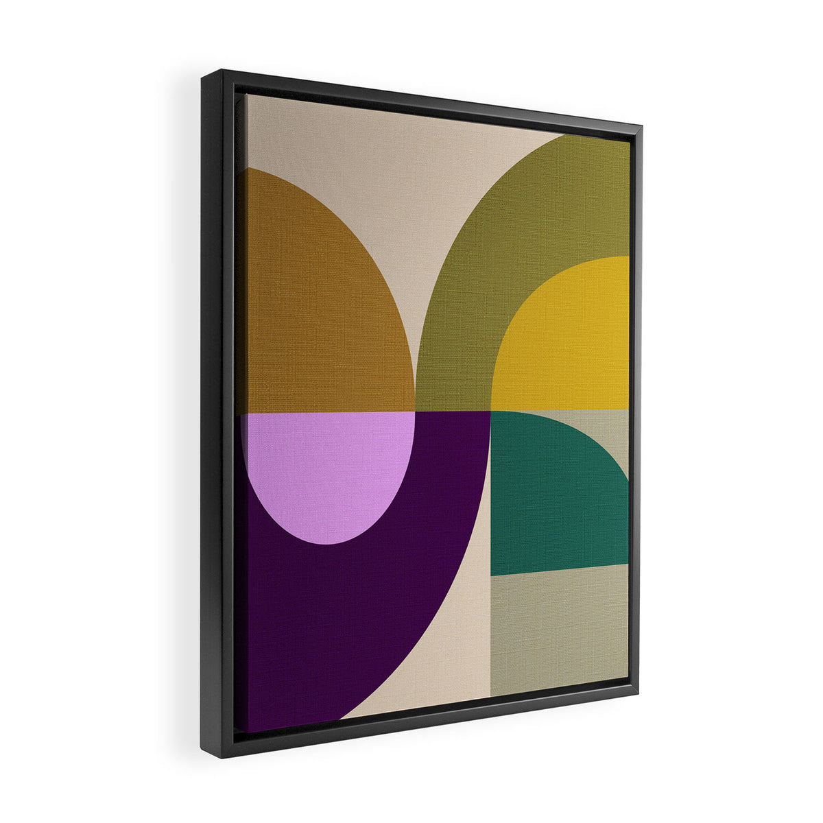shapes mid century fall 21 Framed Canvas Print Gallery Image 2