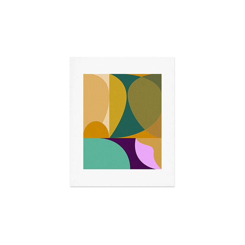 shapes mid century fall Art Print Gallery Image 1