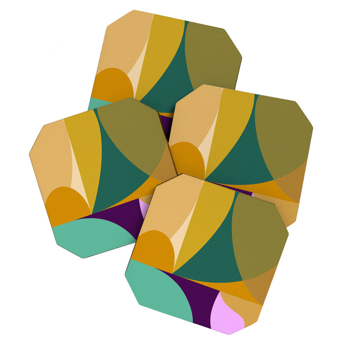 shapes mid century fall Coaster Gallery Image 1