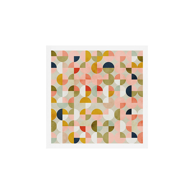 shapes mid century modern abstract Art Print Gallery Image 1