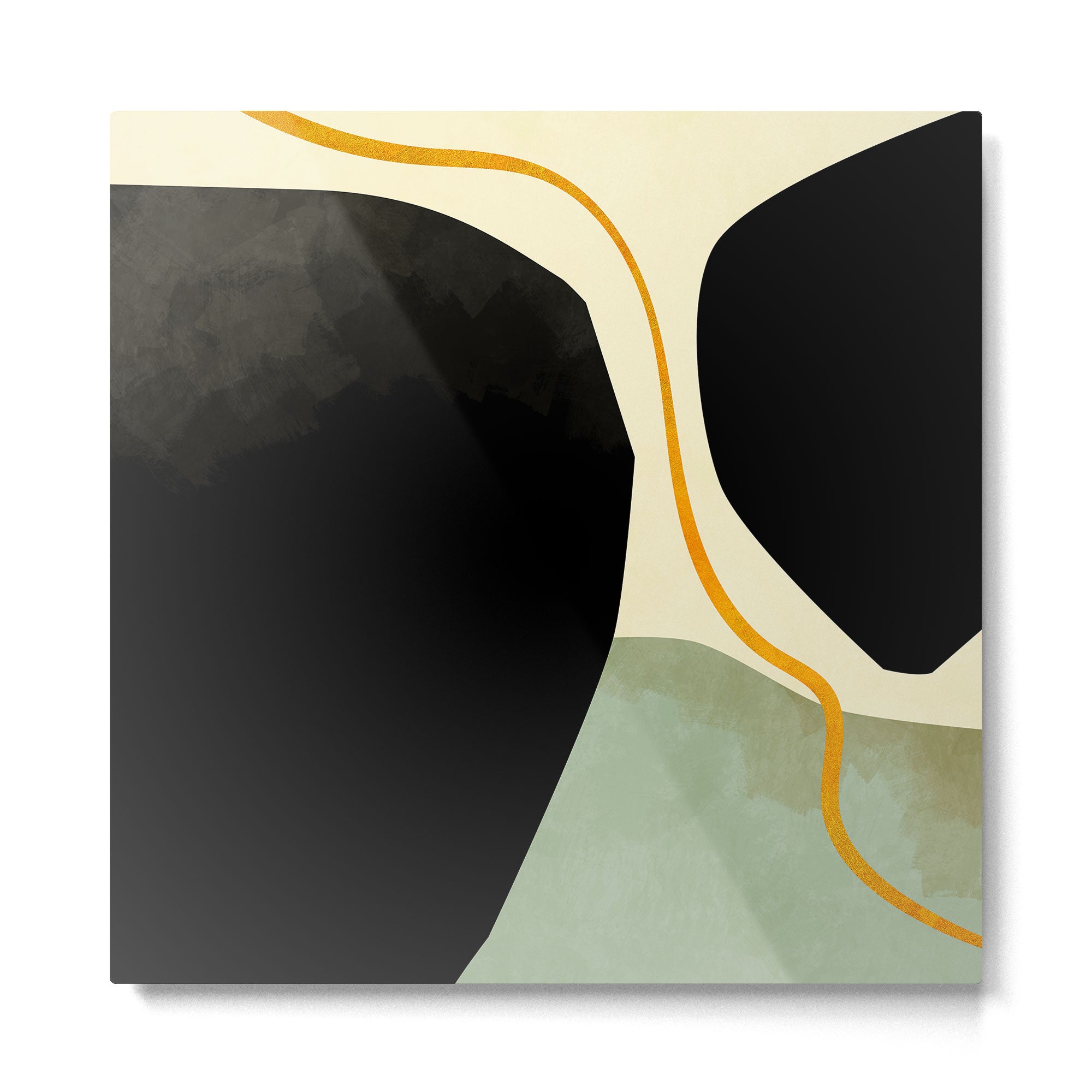 shapes organic mid century modern Metal Print Gallery Image 2