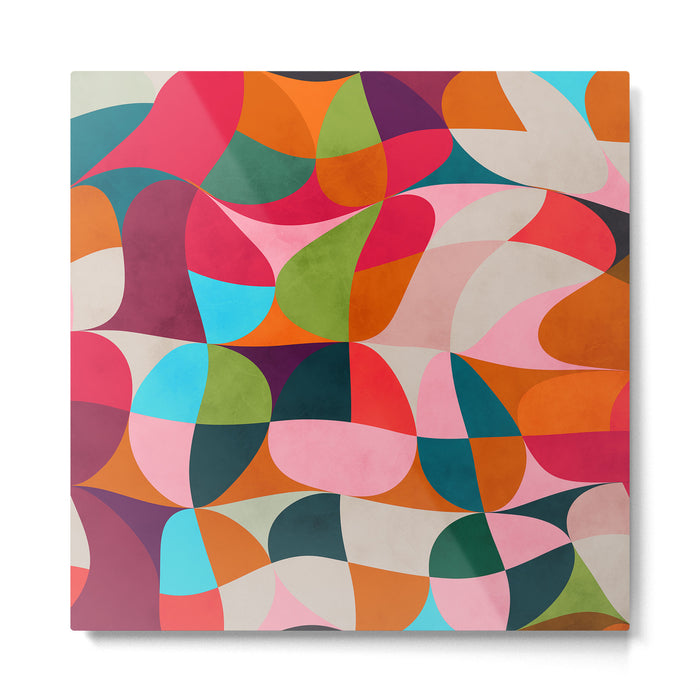 shapes spring colors Metal Print Gallery Image 1