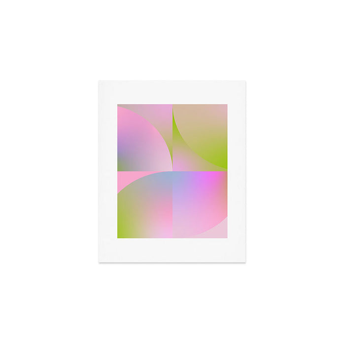 summer pastel gradient shape 1 Art Print Gallery Image 1