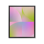 summer pastel gradient shape 1 Framed Canvas Print Gallery Image 8