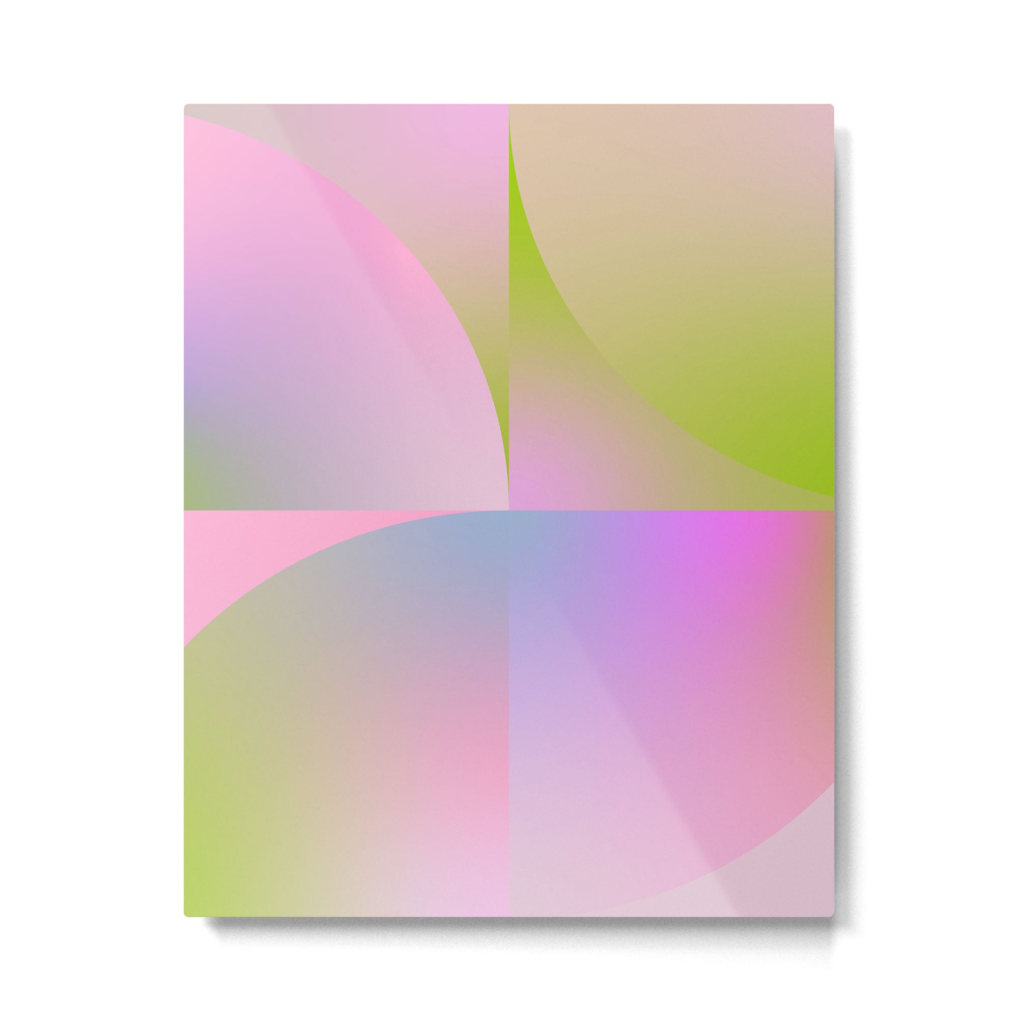 summer pastel gradient shape 1 Metal Print Gallery Image 6