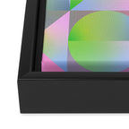 summer pastel gradient shapes Framed Canvas Print Gallery Image 3