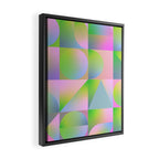 summer pastel gradient shapes Framed Canvas Print Gallery Image 2