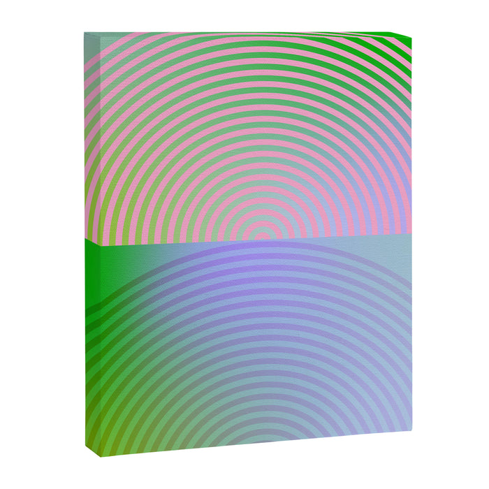 summer pastel gradient shapes Canvas Print Gallery Image 1