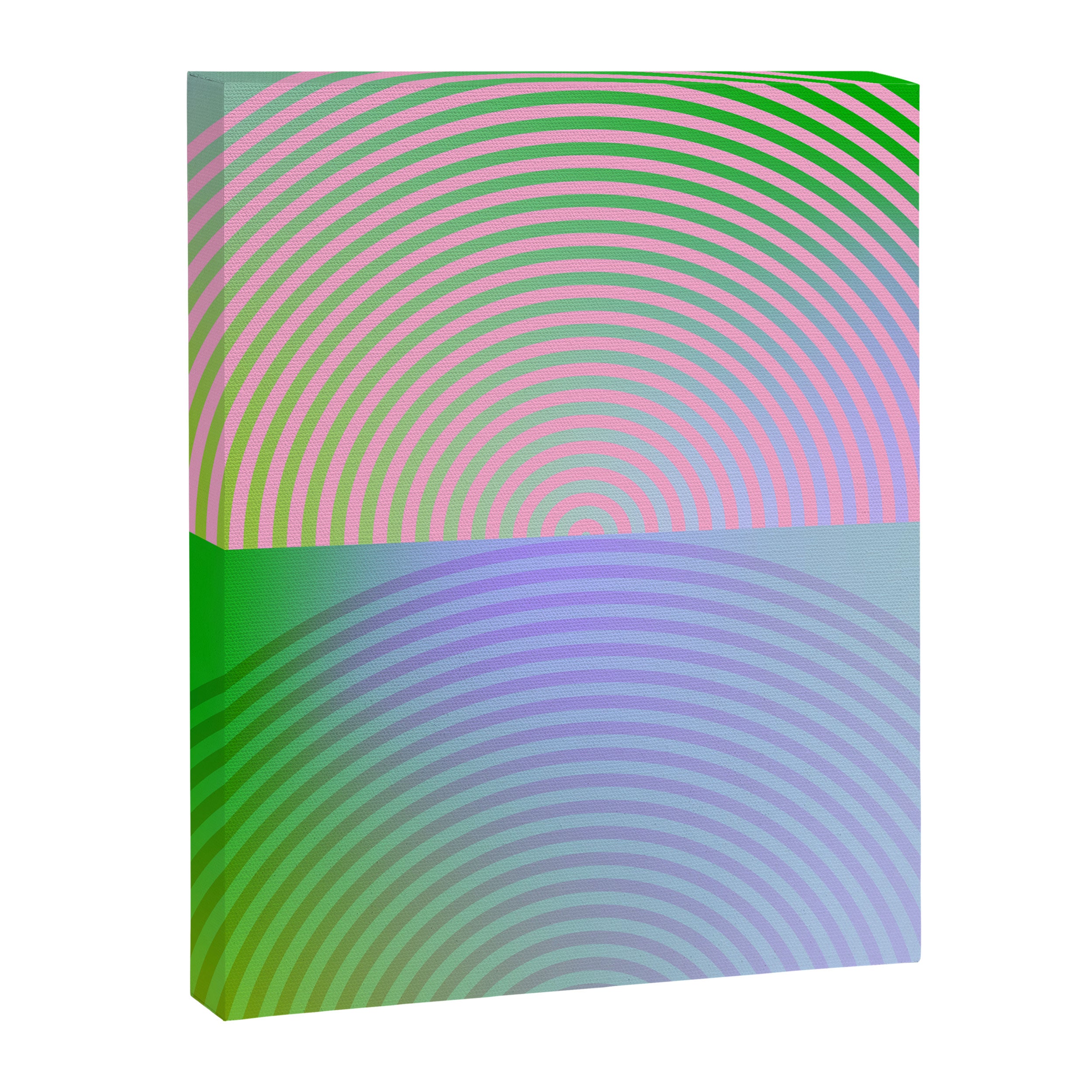 summer pastel gradient shapes Canvas Print Gallery Image 8