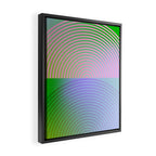 summer pastel gradient shapes Framed Canvas Print Gallery Image 2